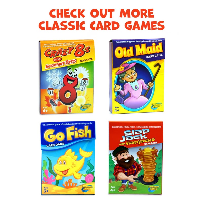 Continuum Games Crazy 8s with Important Dates Card Game - Kids Age 4 and Up - Image 5